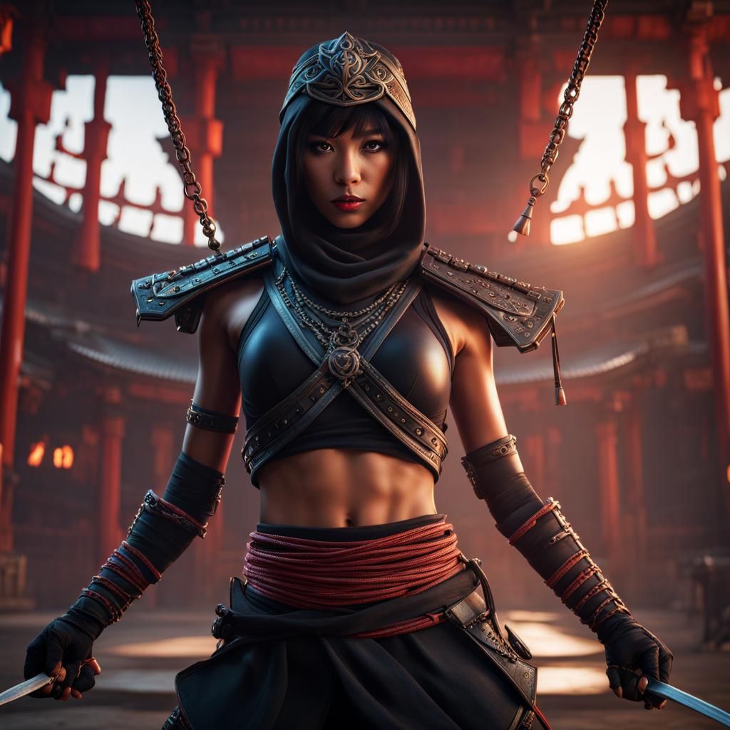"Female ninja "
