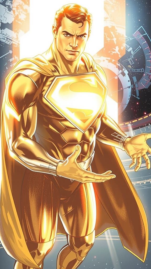 Golden Superman in Earth Orbit: Dystopian Futurism