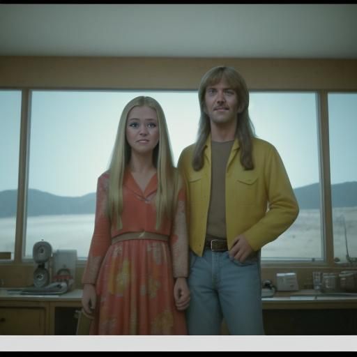 Groovy Hippie Brady Bunch: A Cinematic Still