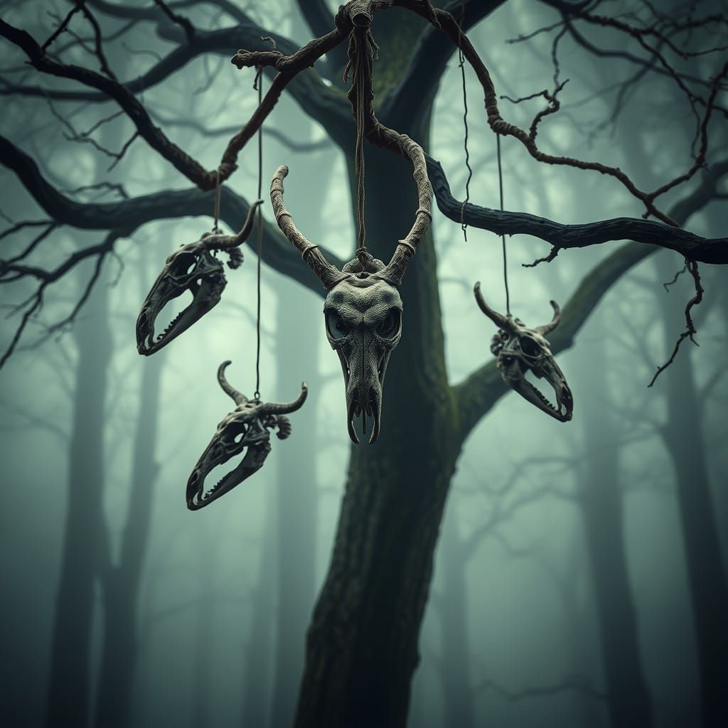 Ethereal Wind Chimes in the Mystical Forest