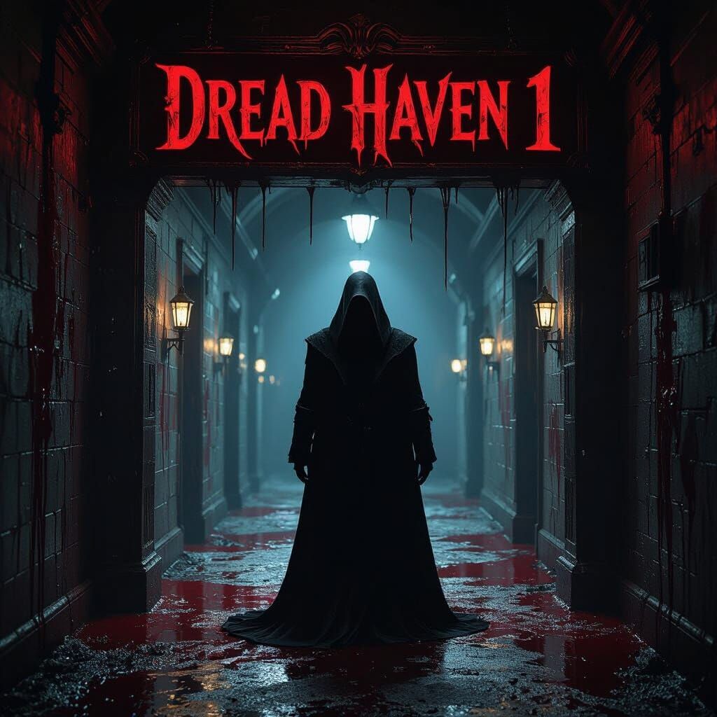 Ominous Figure at Dread Haven Entrance