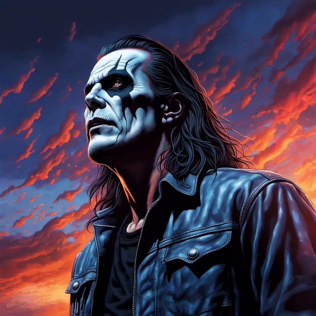 Eric Draven's Soul Ascending: Hyperrealistic Concept Art