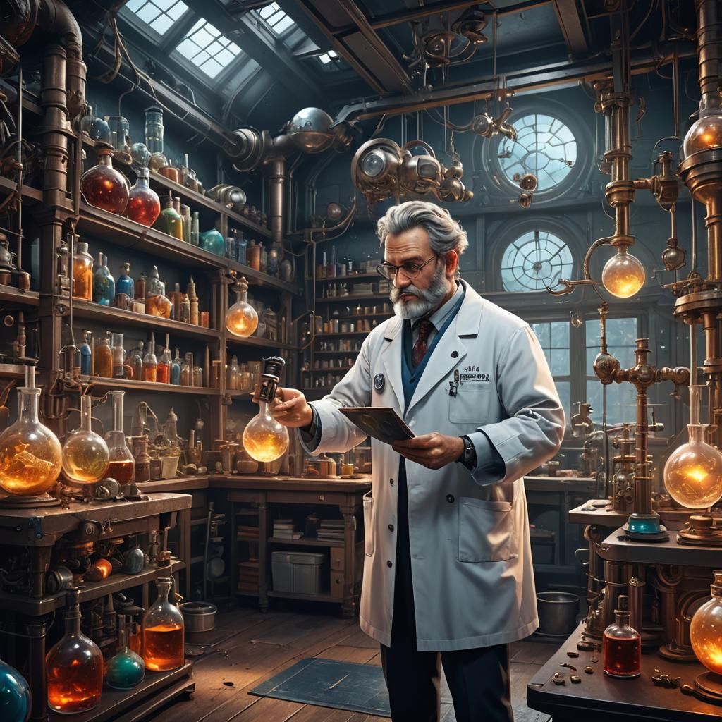Detailed Science Lab Scene in Unreal Engine 5