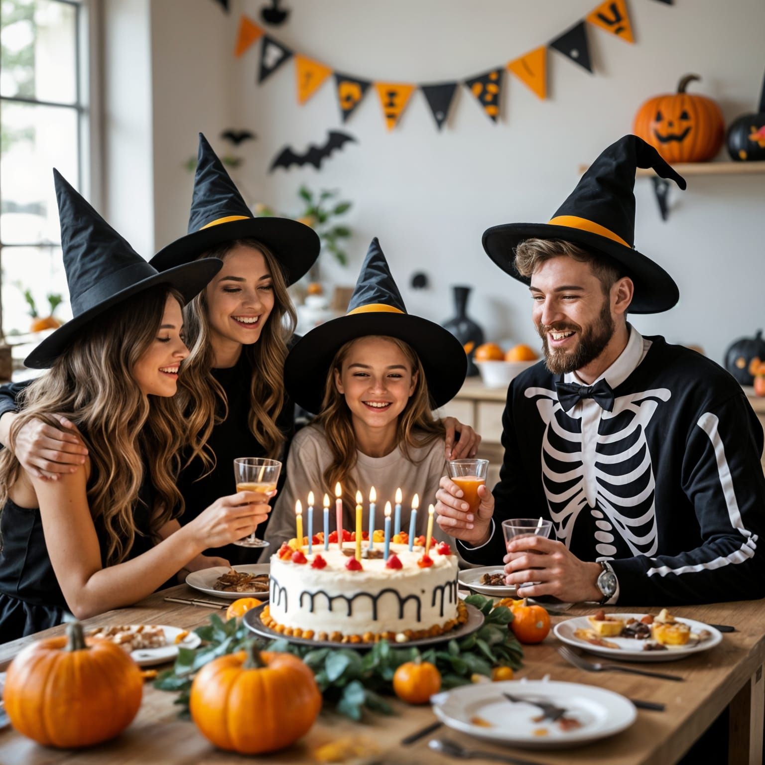 Spooky Birthday Party Scene