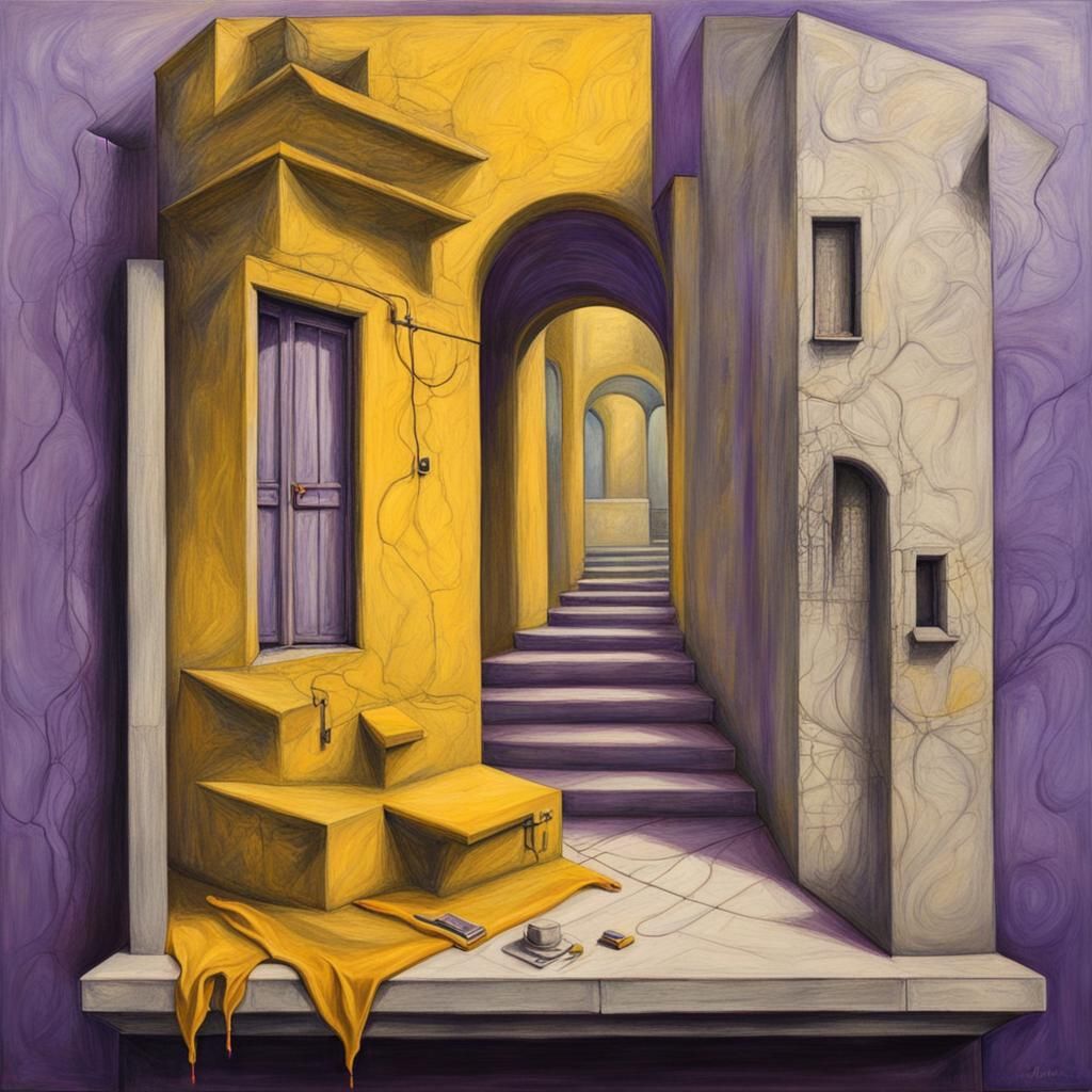 Love Embodied: Eldritch Surrealism Art in Warm Colors