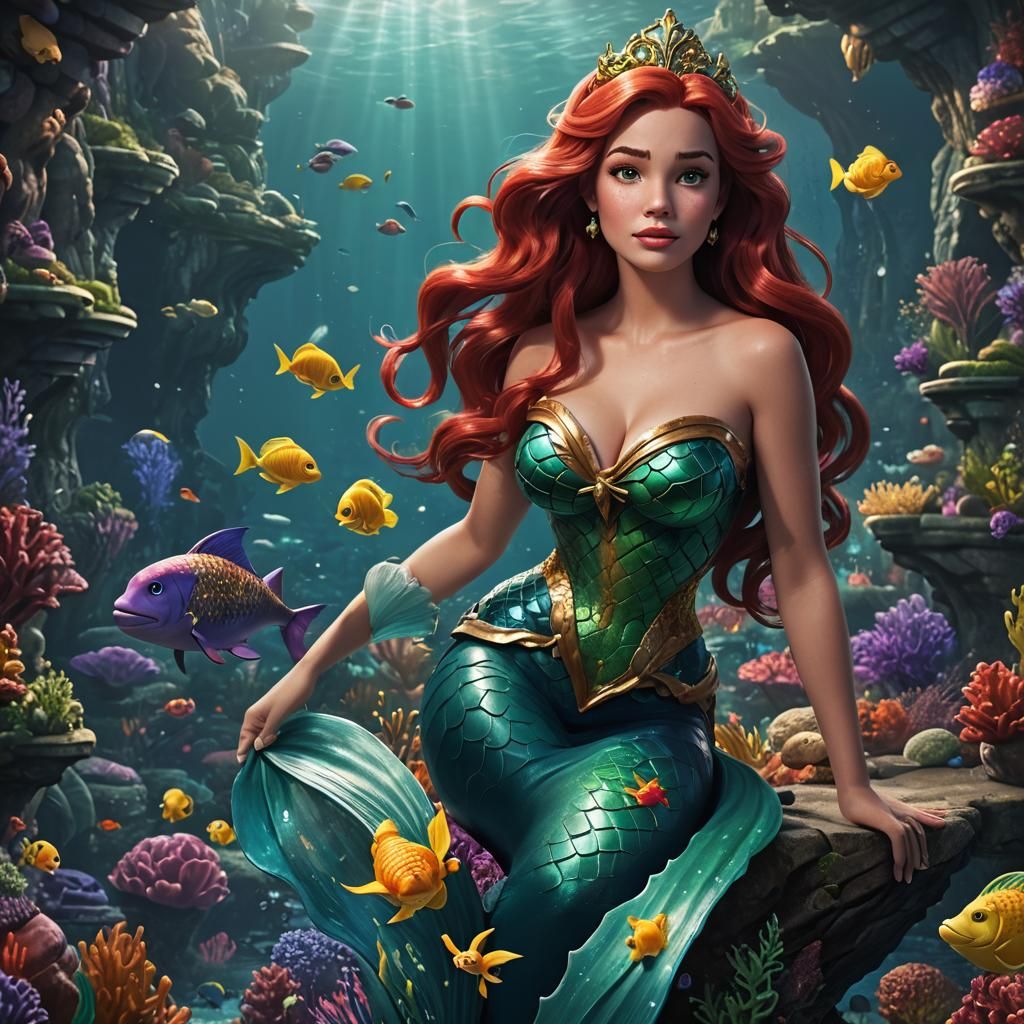 Curvy Mermaid: Dominant Woman in Fantasy Art