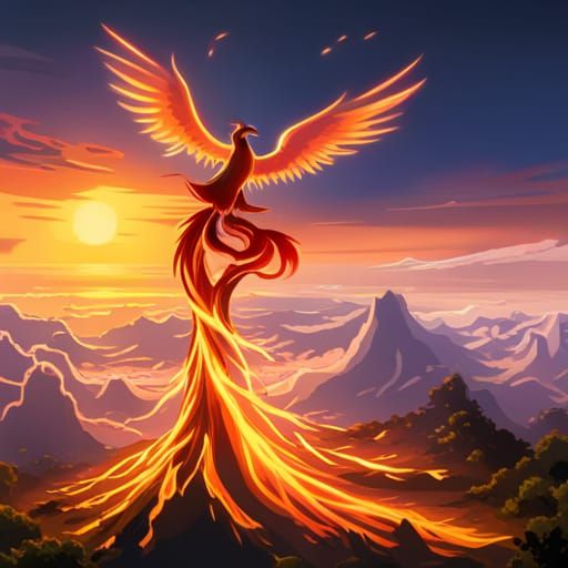 Phoenix Tree with Rose: Anime Key Visual