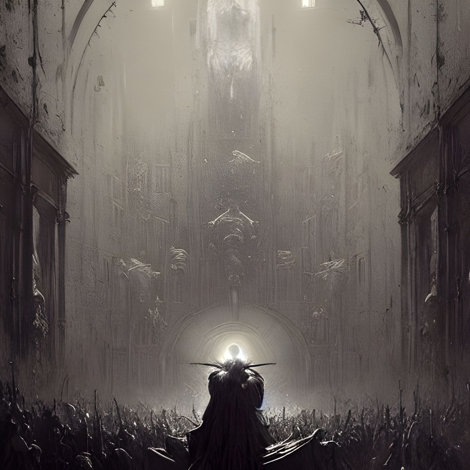 Horrific God in Style of Gustave Doré