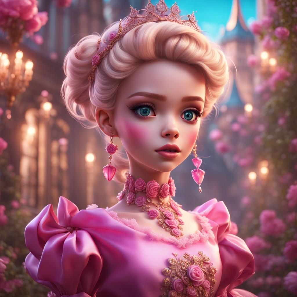 Girly Boy as Barbie Princess: Fantasy Concept Art