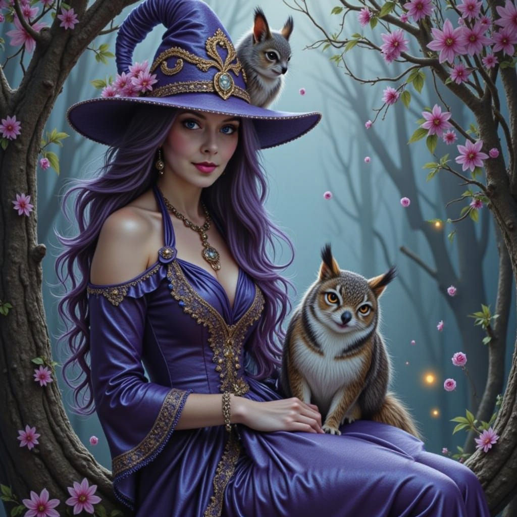 Ethereal Witch Enchants Enchanted Forest in Bohemian Splendo...