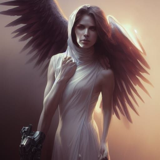 Intricate Angel of Death Portrait in Unreal Engine