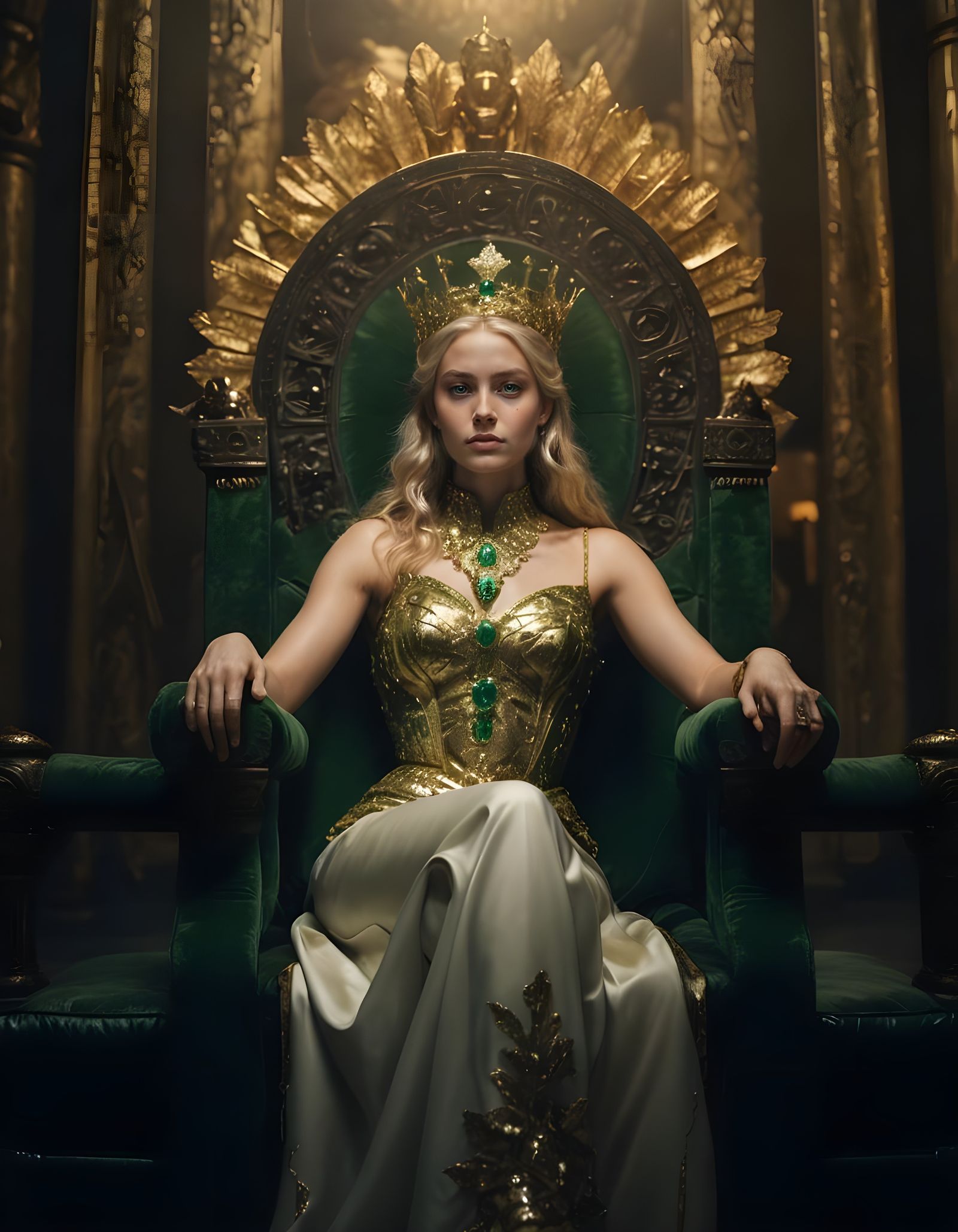 Beautiful Sovereign Queen Reigns with Fearless Power