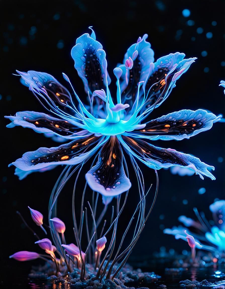 Blacklight Fantasy Flowers