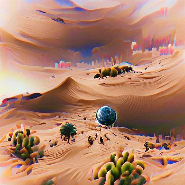 Arid Vista: A Barren Desert Planet
