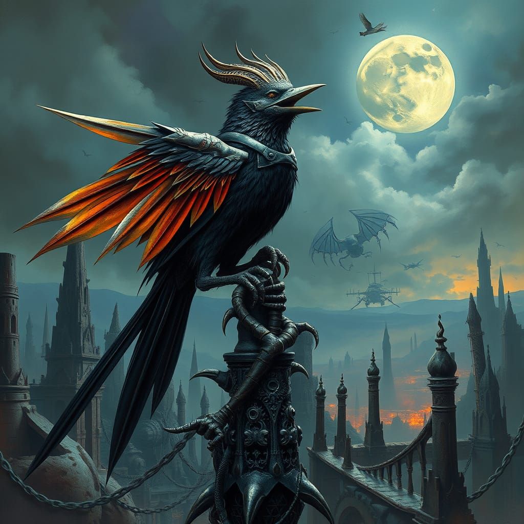 Gothic Metal Songbird in Biomechanical Wasteland