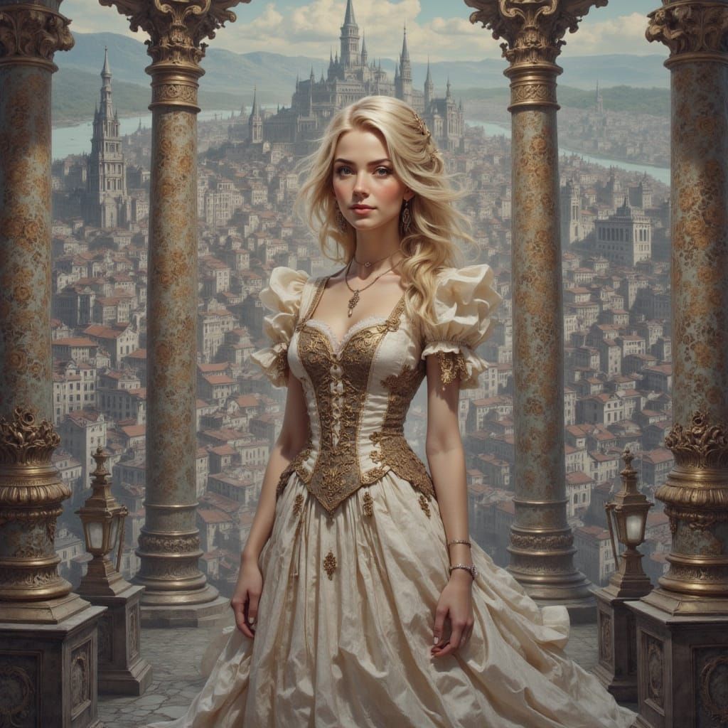 Alice in Wonderland: Sophisticated Ballroom City Map