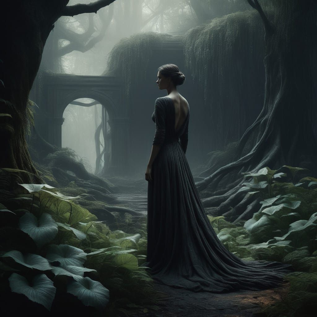 Ethereal Beauty in Mystical Ruins