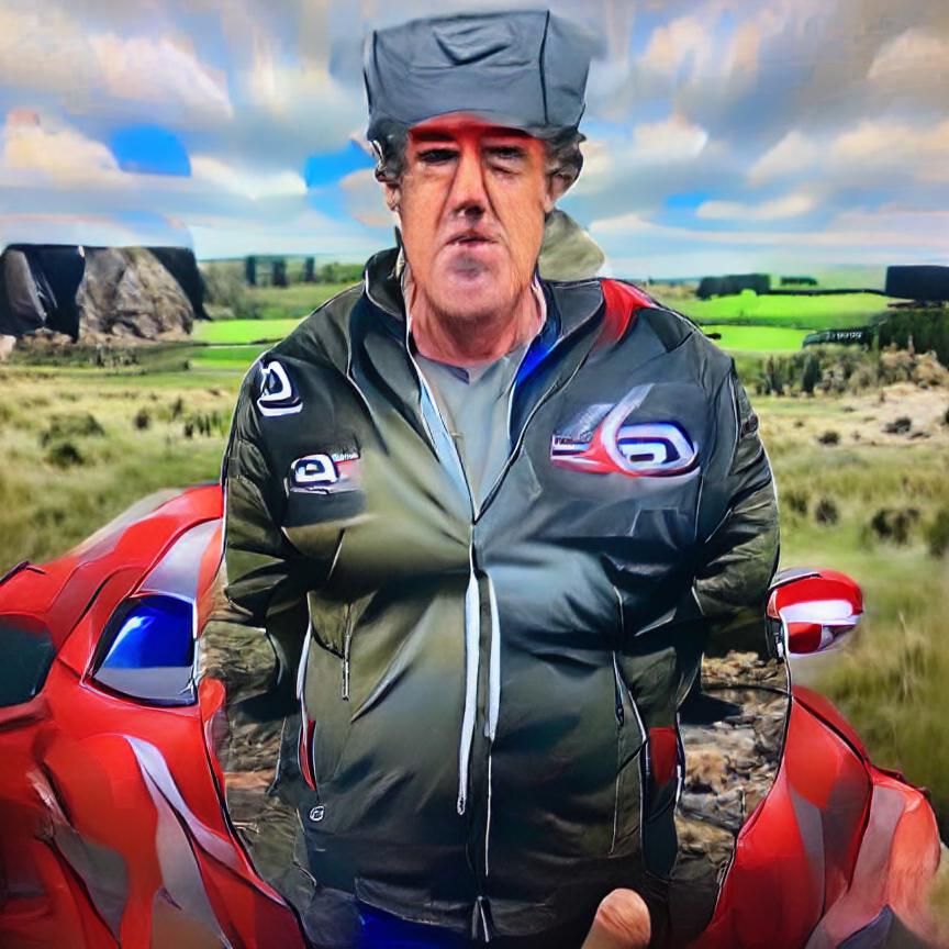 Hyperrealistic Man in Supreme Jacket and MAGA Hat