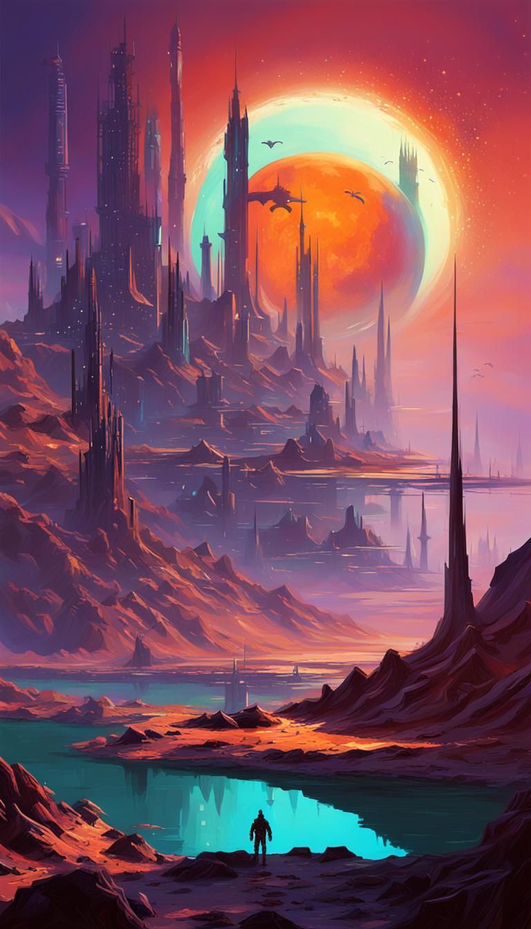 Dystopian Metropolis on a Hostile Alien World