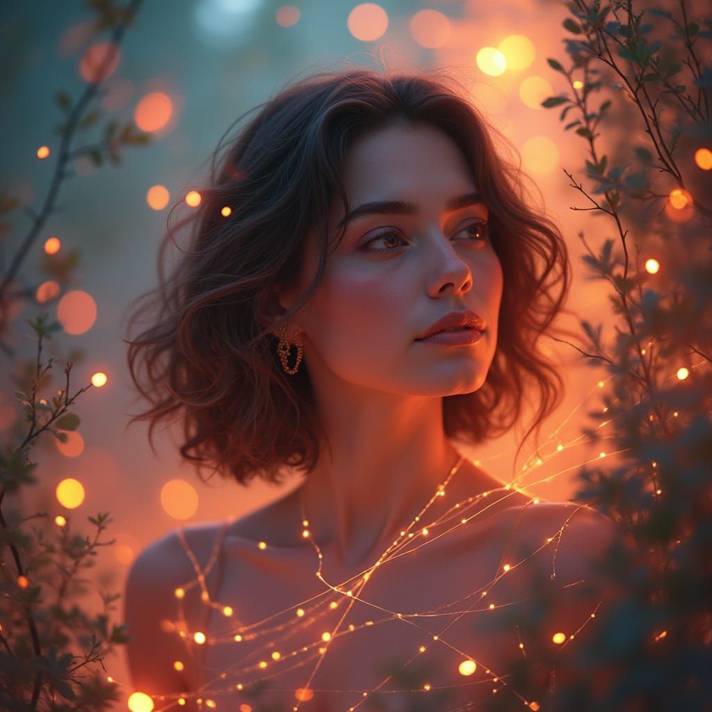 Ethereal Threads: A Vision of Connection and Growth