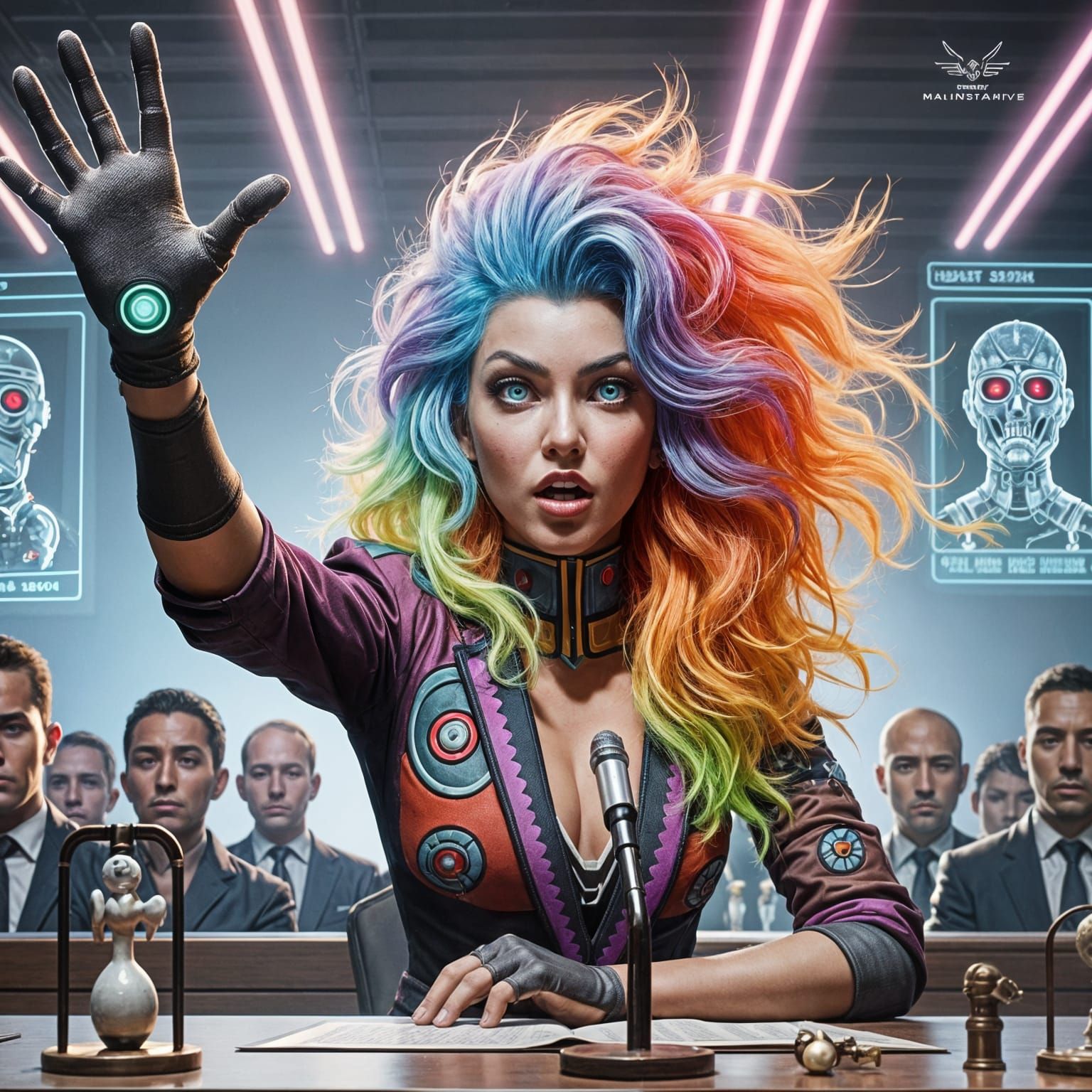 Futuristic Attorney Spark Delivers Passionate Closing Argume...