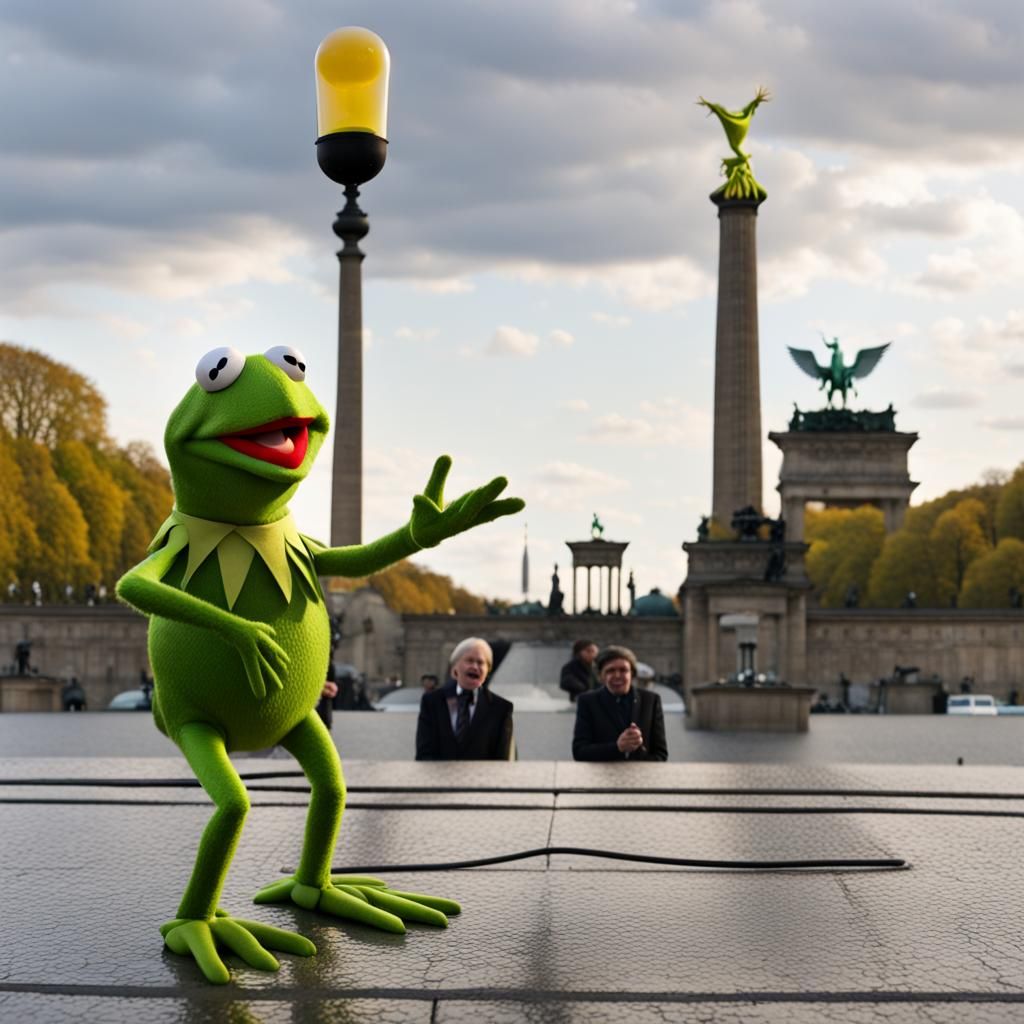 Kermit's Speech at the Brandenburger Tor