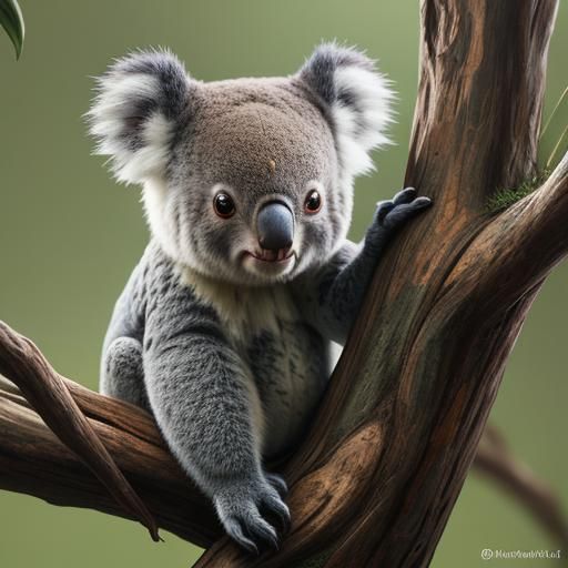 Hyperrealistic Australian Koala in High Definition