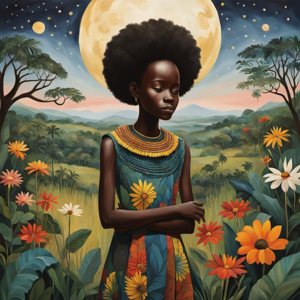 Okot p’Bitek  

The moon kisses
My daughter
And my son's dim...