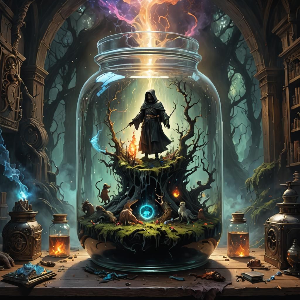 Ghost in a Jar: A Hyperdetailed Digital Photoillustration