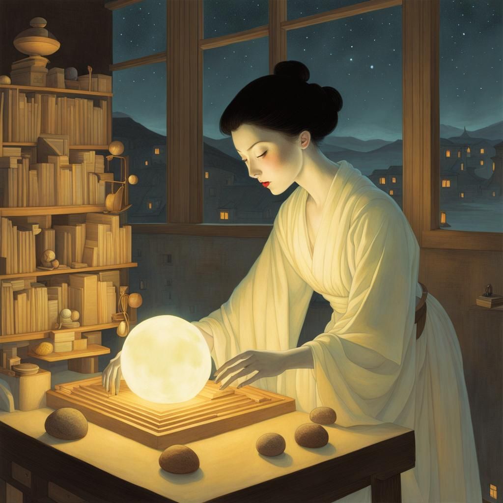 Mystical Alchemist Discovers Glowing Phosphorus in a Darkene...