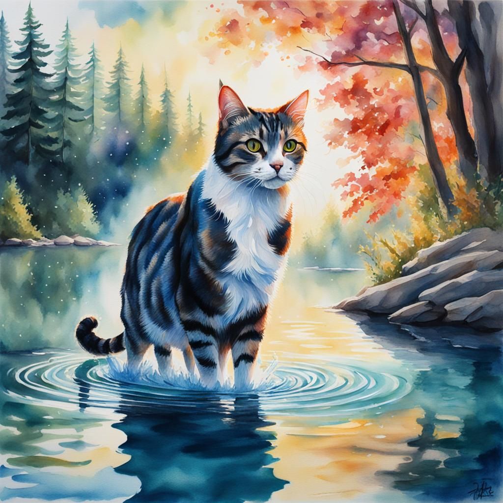 Cat in the Water