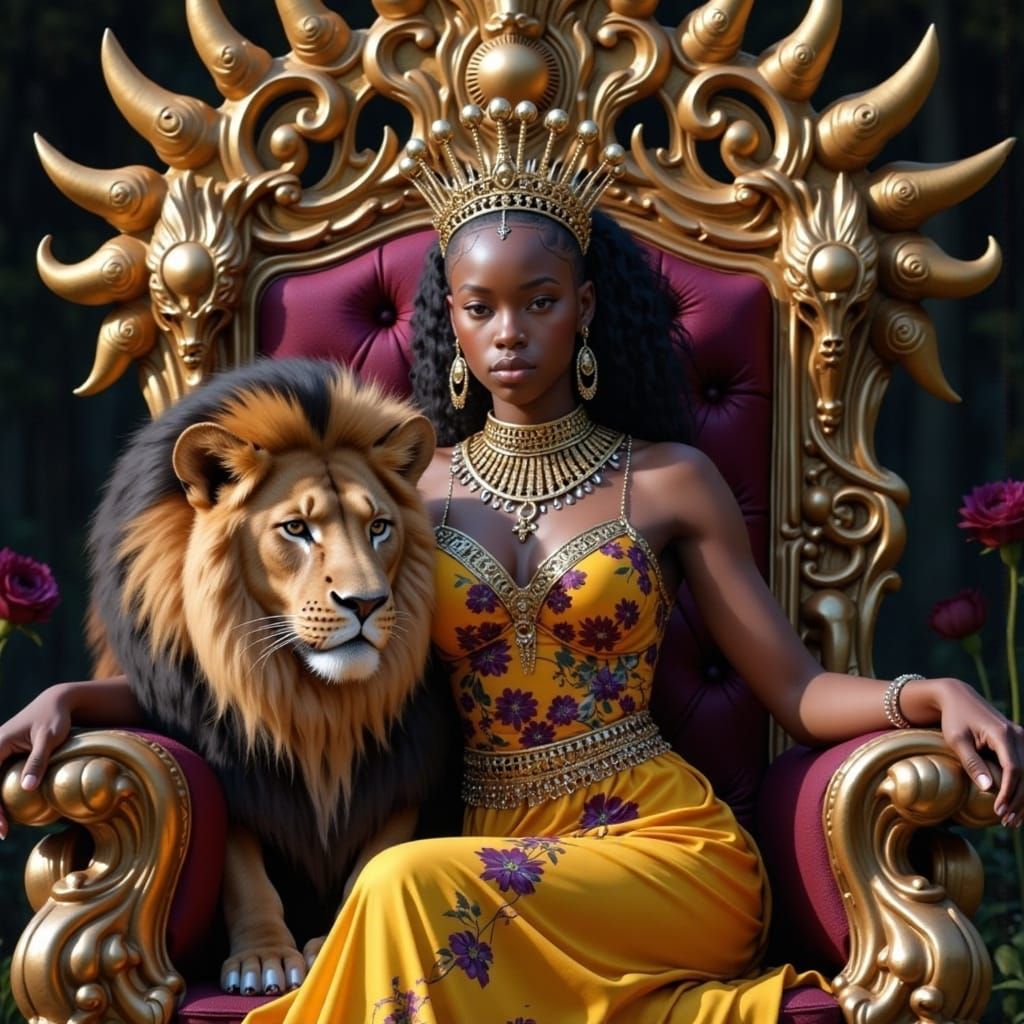 African High Queen in Regal Splendor