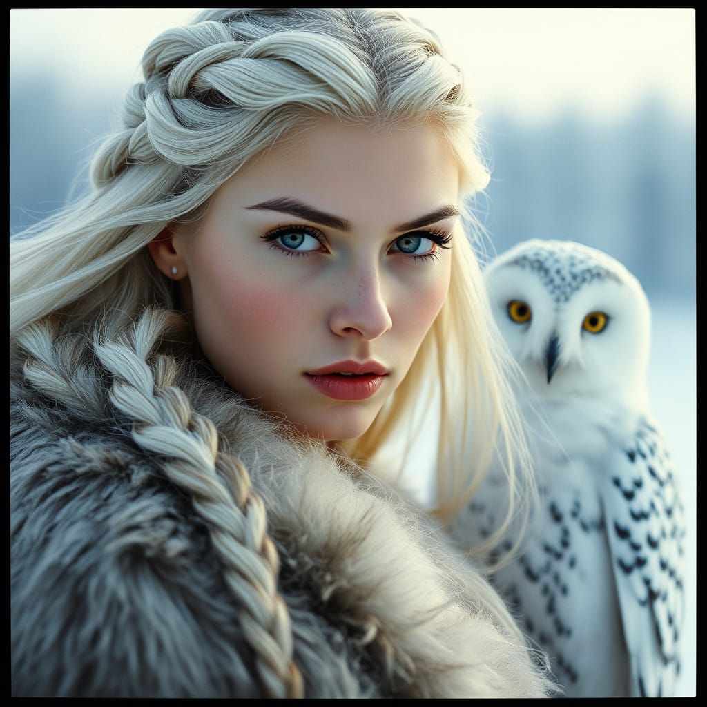 Winter Enchantress in Cinematic Style