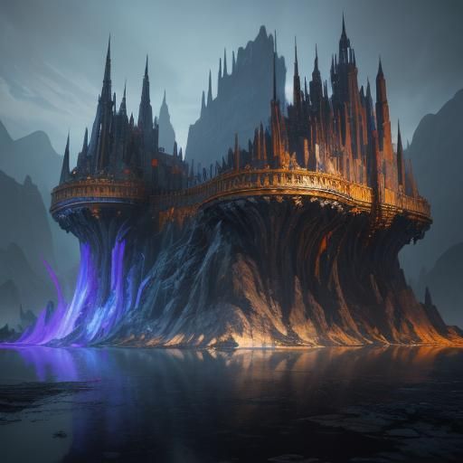 Stellar 3D Chess in Detailed Matte Painting Style