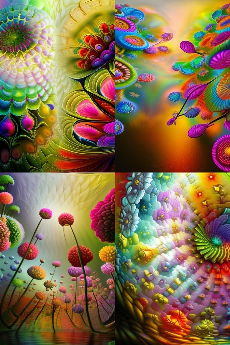 Floral Masterpiece: Hyperrealistic Blooms in Oil Painting