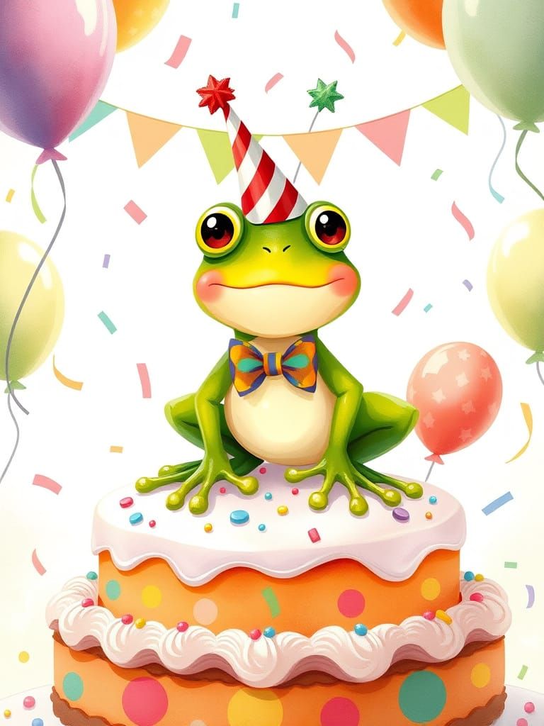 Surprise Frog Birthday Party Celebration