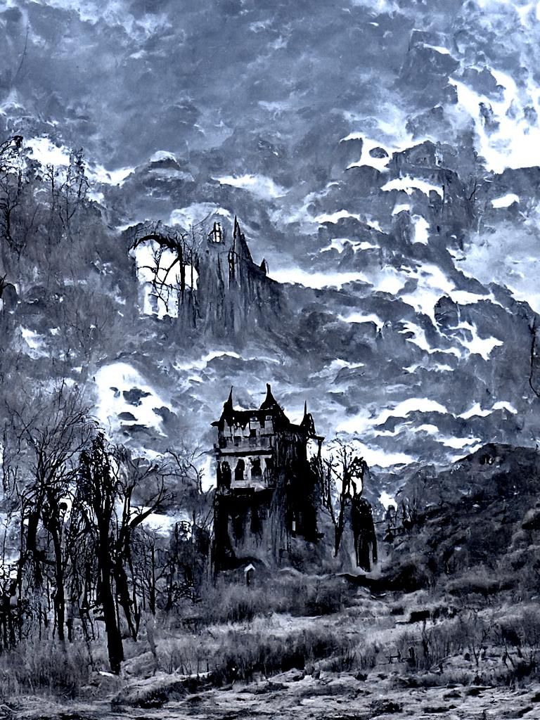 Transylvanian Vampire Castle in Gothic Horror Style