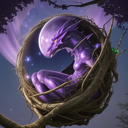 Cyber Dragon Egg in Mystic Nest