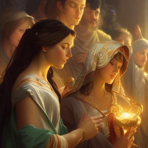 Magi Portrait in Dynamic Lighting Style