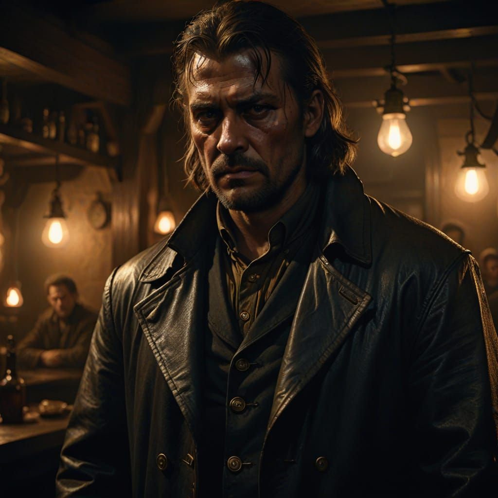 Dangerous Dan McGrew in Dimly Lit Tavern