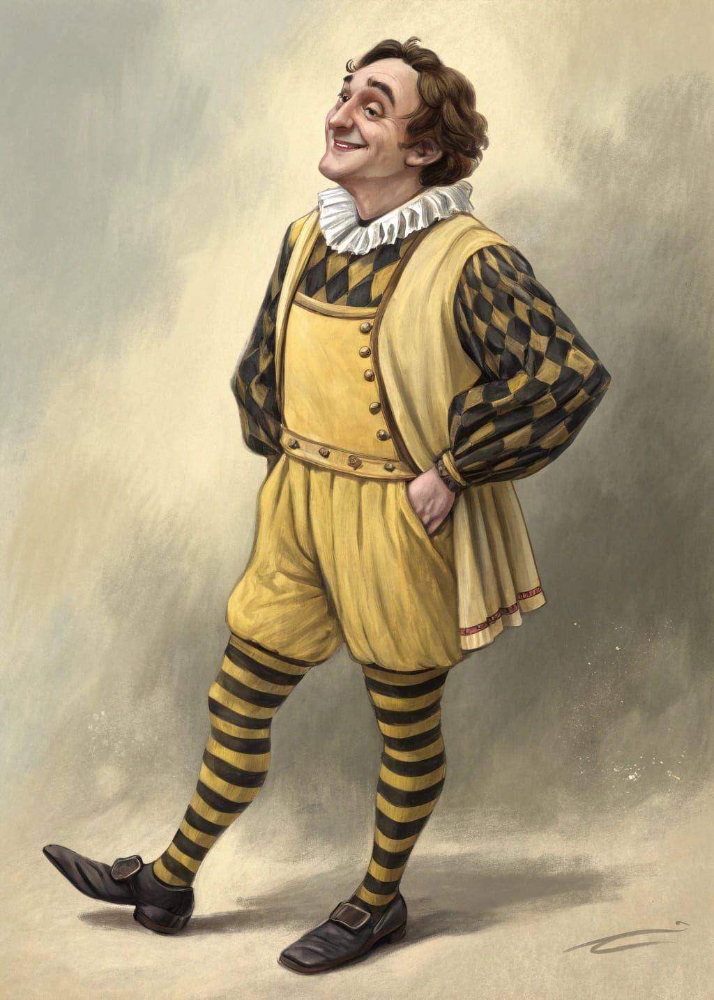 Dignified Servant from Shakespeare's Twelfth Night in Whimsi...