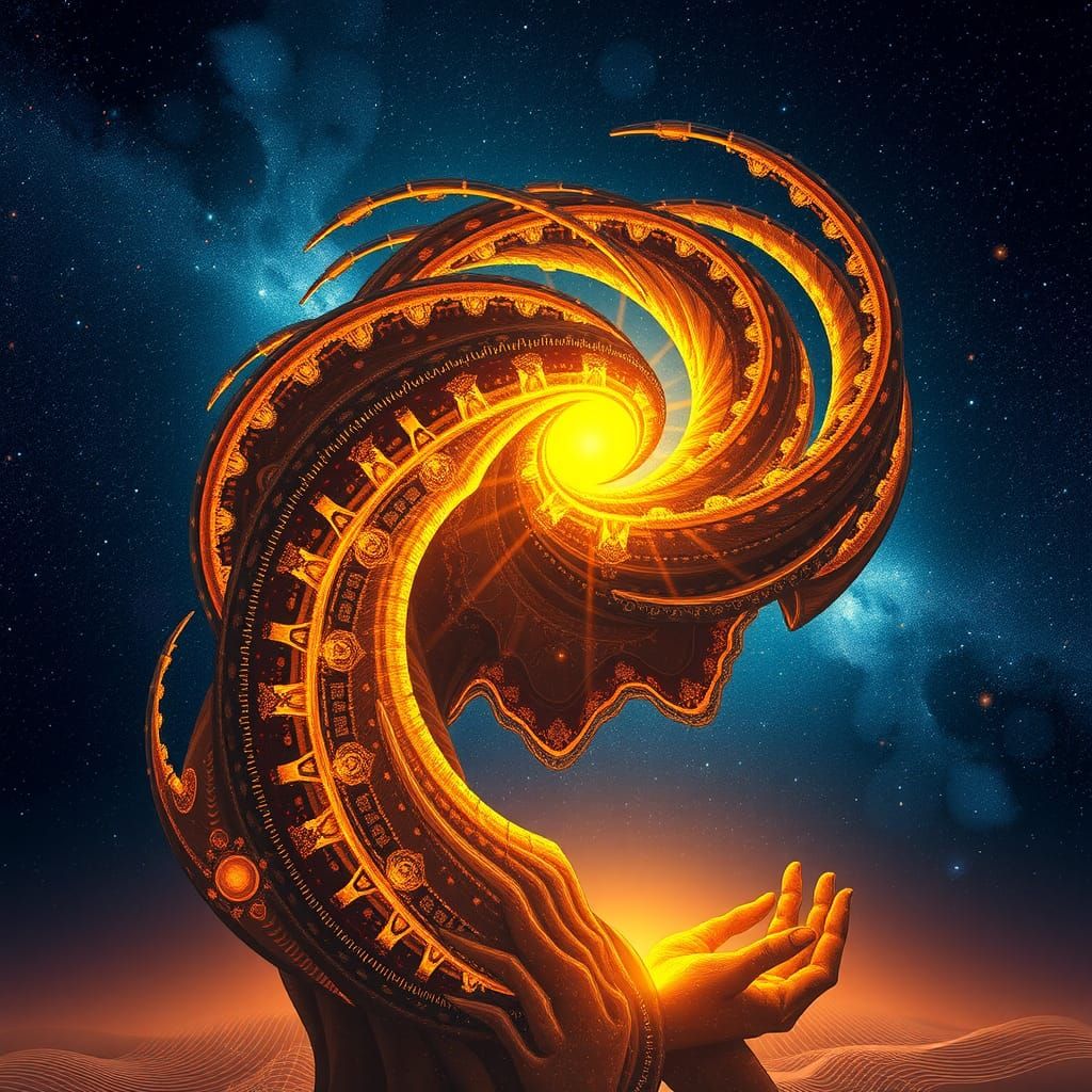 AI Oracle Reveals Cosmic Digital Realm