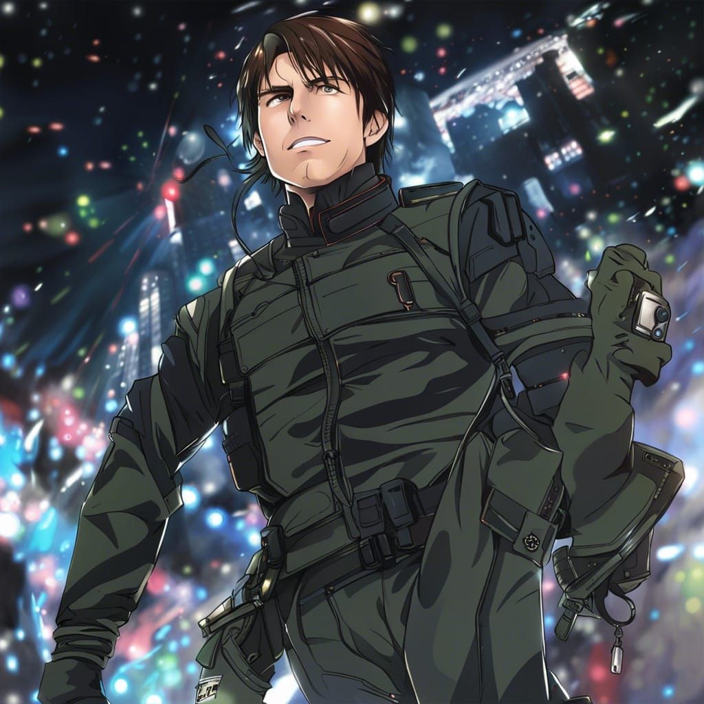 Anime Style Portrait of a Man