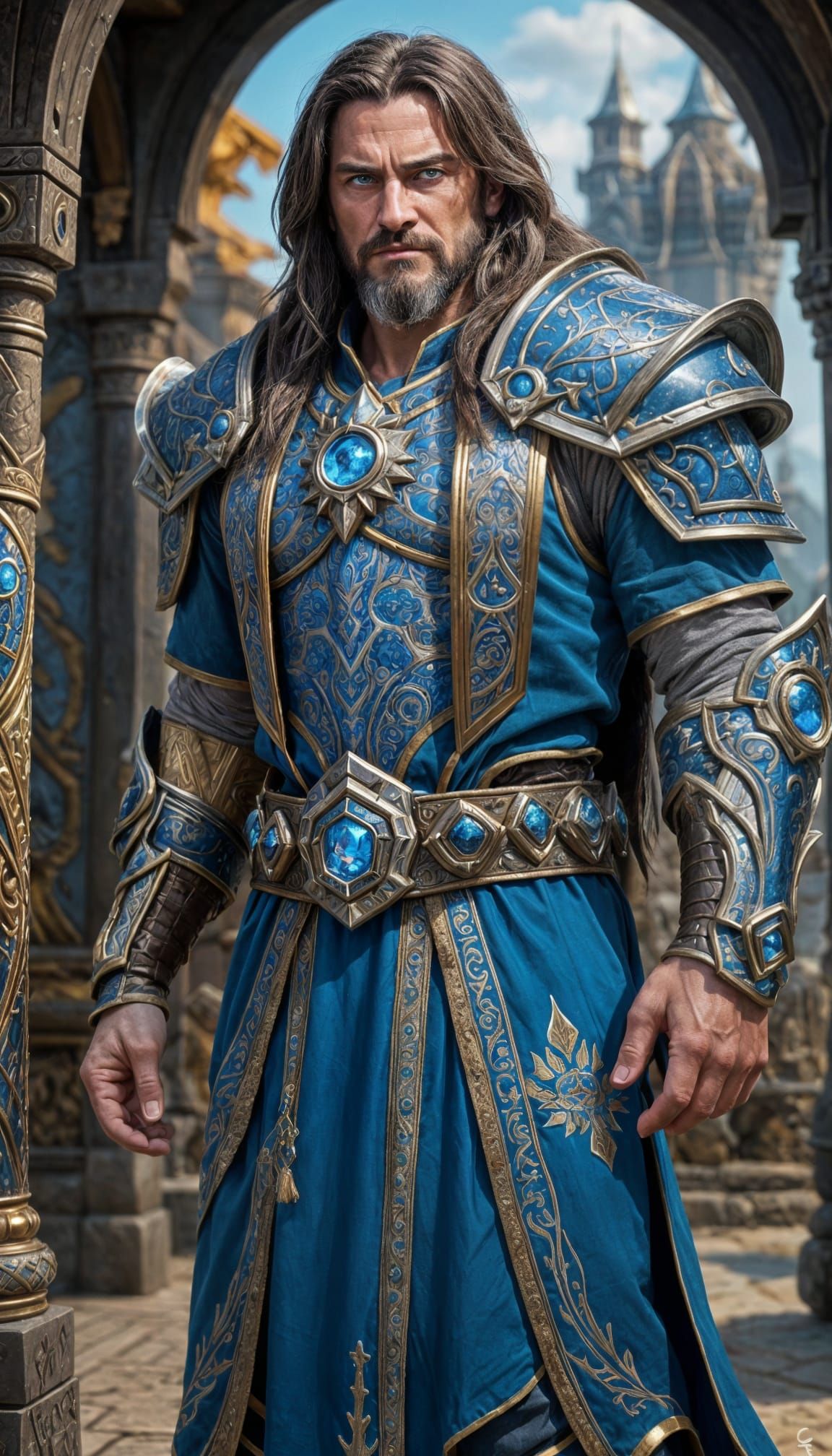 Hyperrealistic Portrait of a Powerful Fantasy King