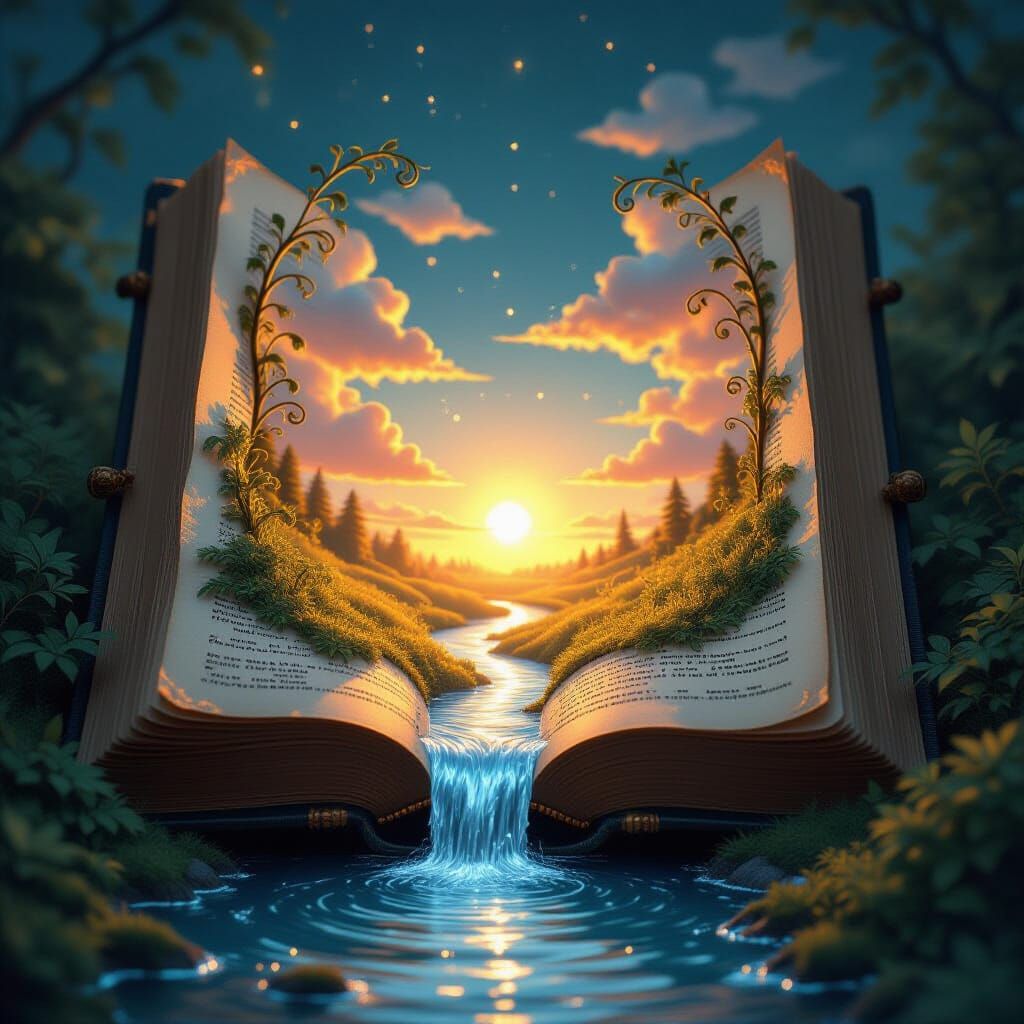 Miniature World Hidden in Ancient Book