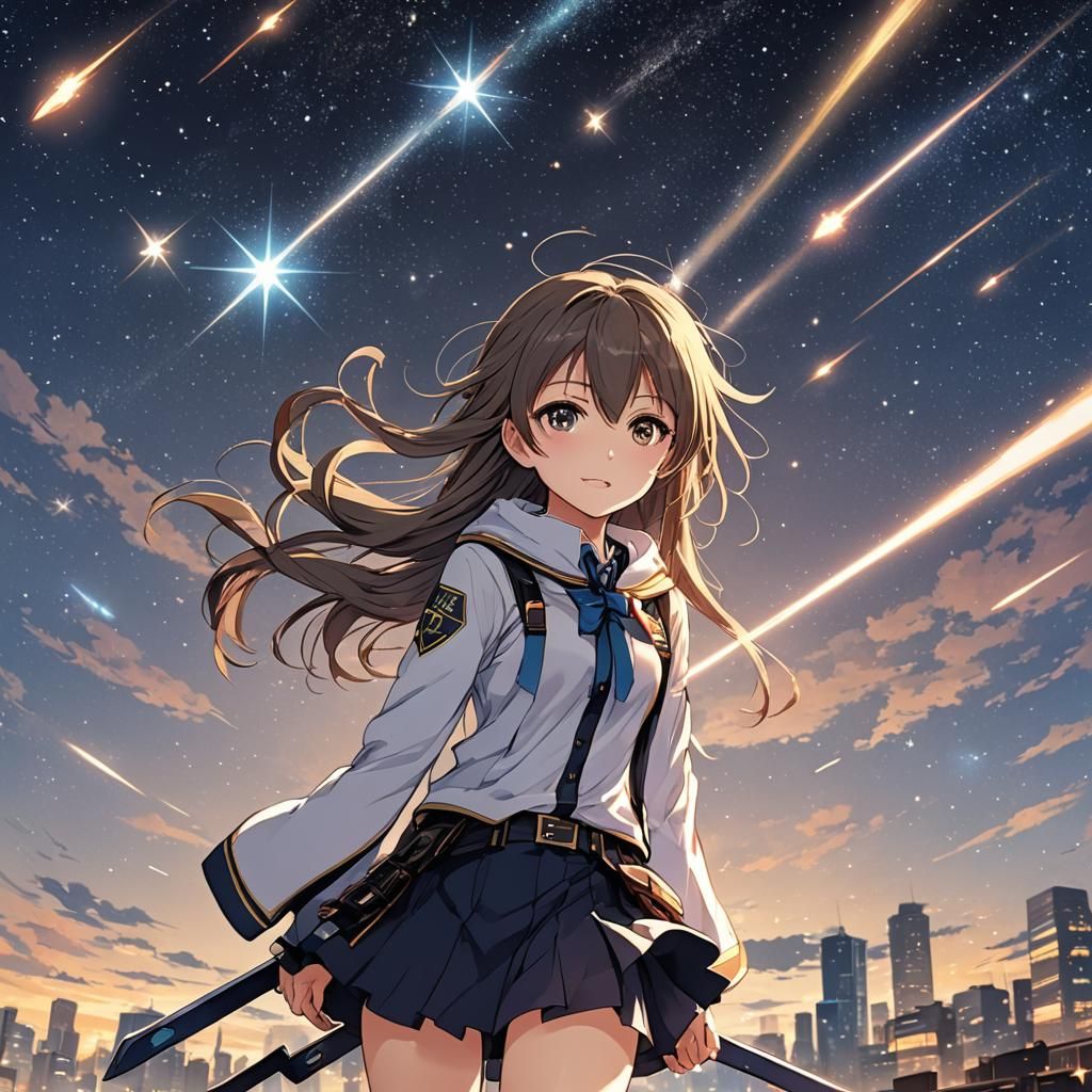 Anime Style Shooting Star Key Visual