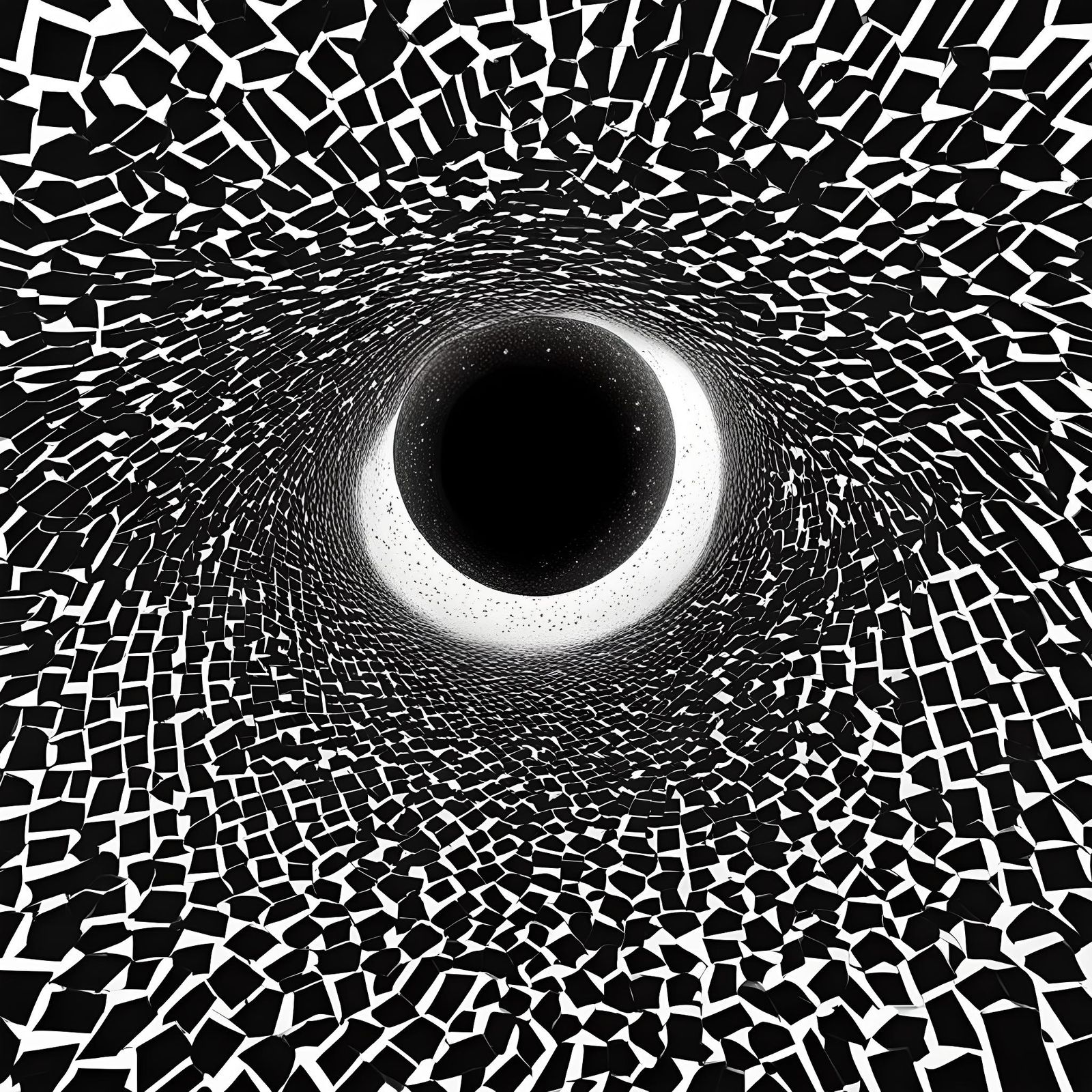 Surreal Black Hole Descent into the Unknown