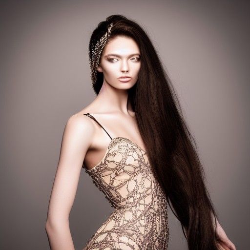 Elegant Model on Tower: Photorealistic 8K Render