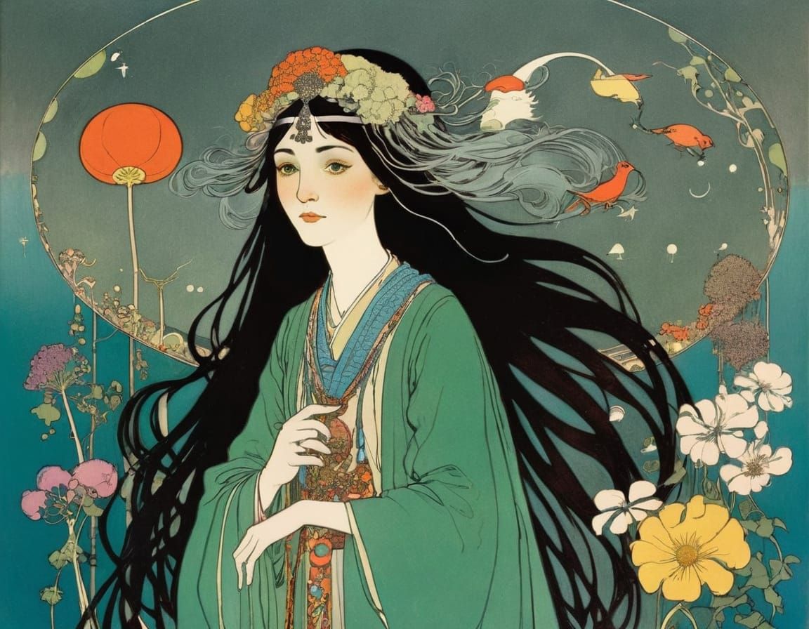 Whimsical Illustration in Golden Age Style