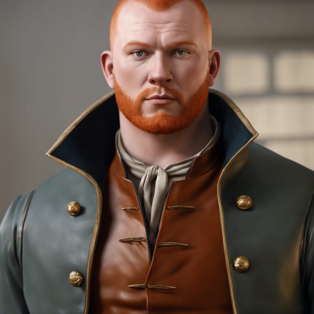 The beauty of a chubby ginger gay man